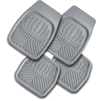 All Weather  Front & Rear PVC Car Floor Mats Top Quality All Protect Car Inside Universal Full Set 4 Pcs