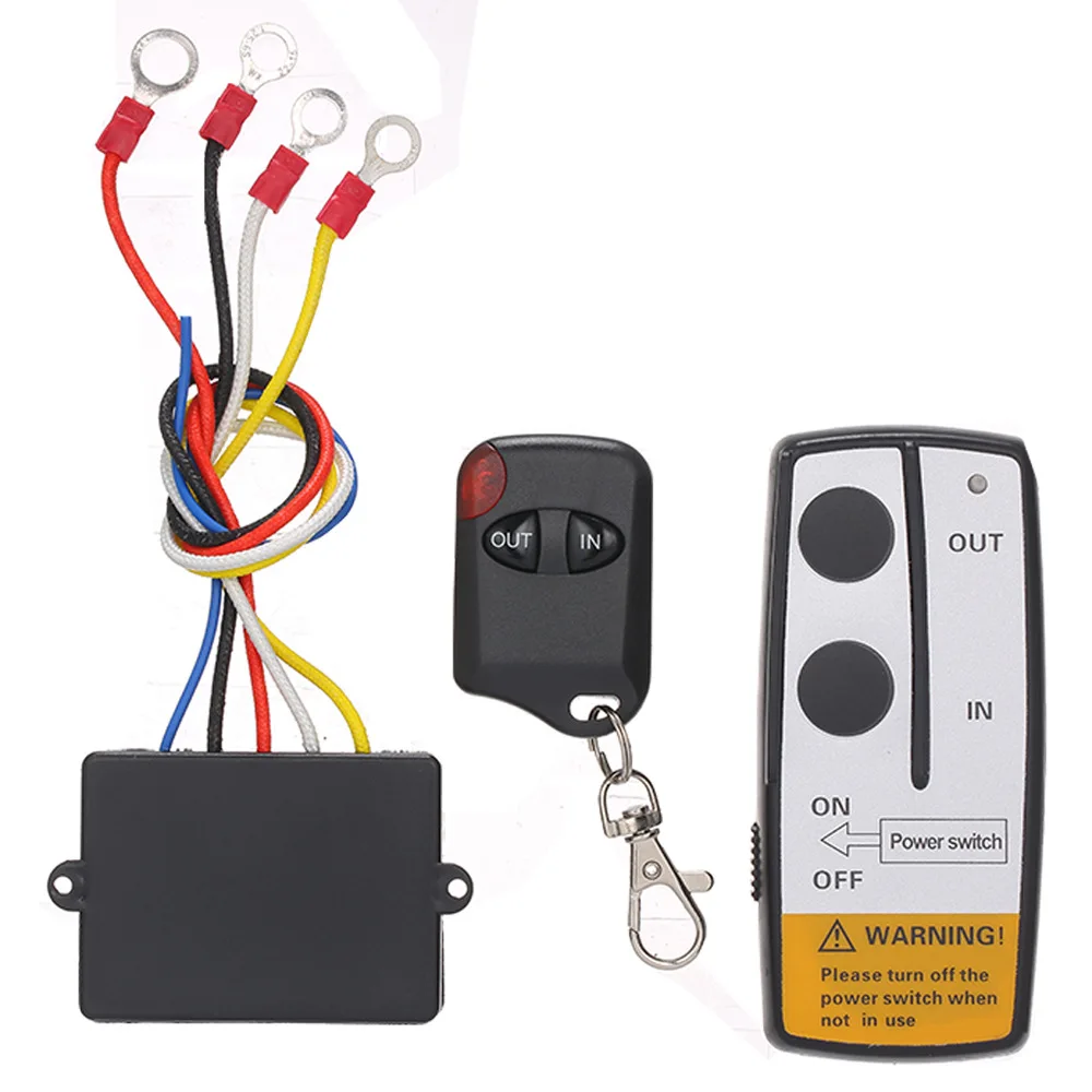 12V Recovery Wireless Winch Remote Control Kit for Truck Jeep ATV SUV ...