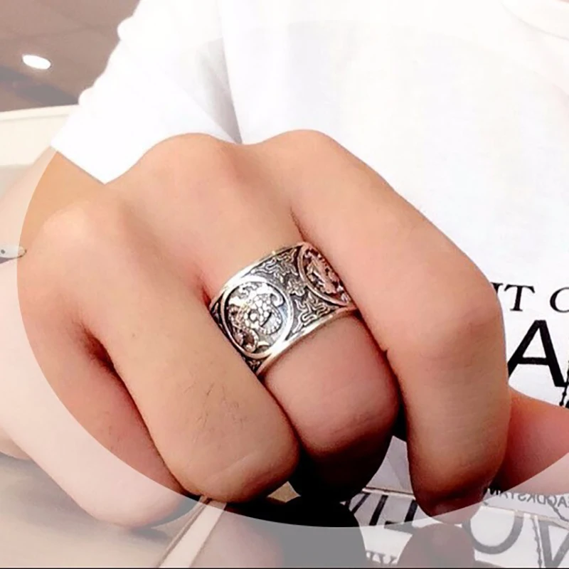 Prodeje ‎– Original Gangsta Tawain盤 レア 999 Sterling Silver Vintage Jewelry - 4 Creatures Rings