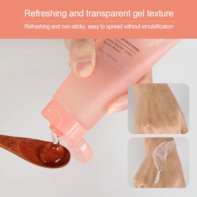 Collagen Overnight Collagen Night Wrapping Peel Off Facial Mask Bio Collagen Overnight Face Mask