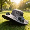 Gorra con ventilador solar y 2 ventiladores cuadrados - gris oscuro
