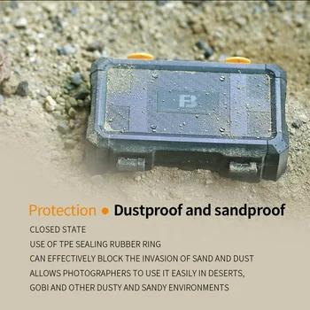 FB-SCB08 Shockproof case SD Card and Two Battery Storage and Memory Card Reader Waterproof Moisture-proof for Digital Camera detail image