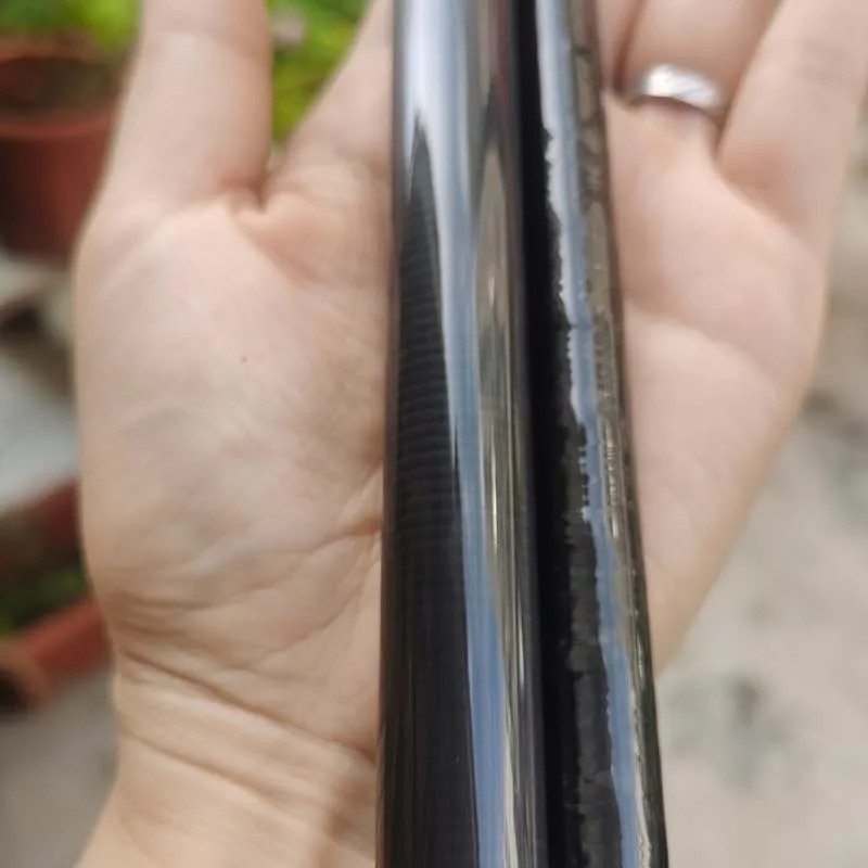 Jworld Popping 3x 1.5 Section Butt Joint XXX Surface Smooth Glossy Carbon Fiber Sea Fishing Rod Blank Popping Fishing Blank