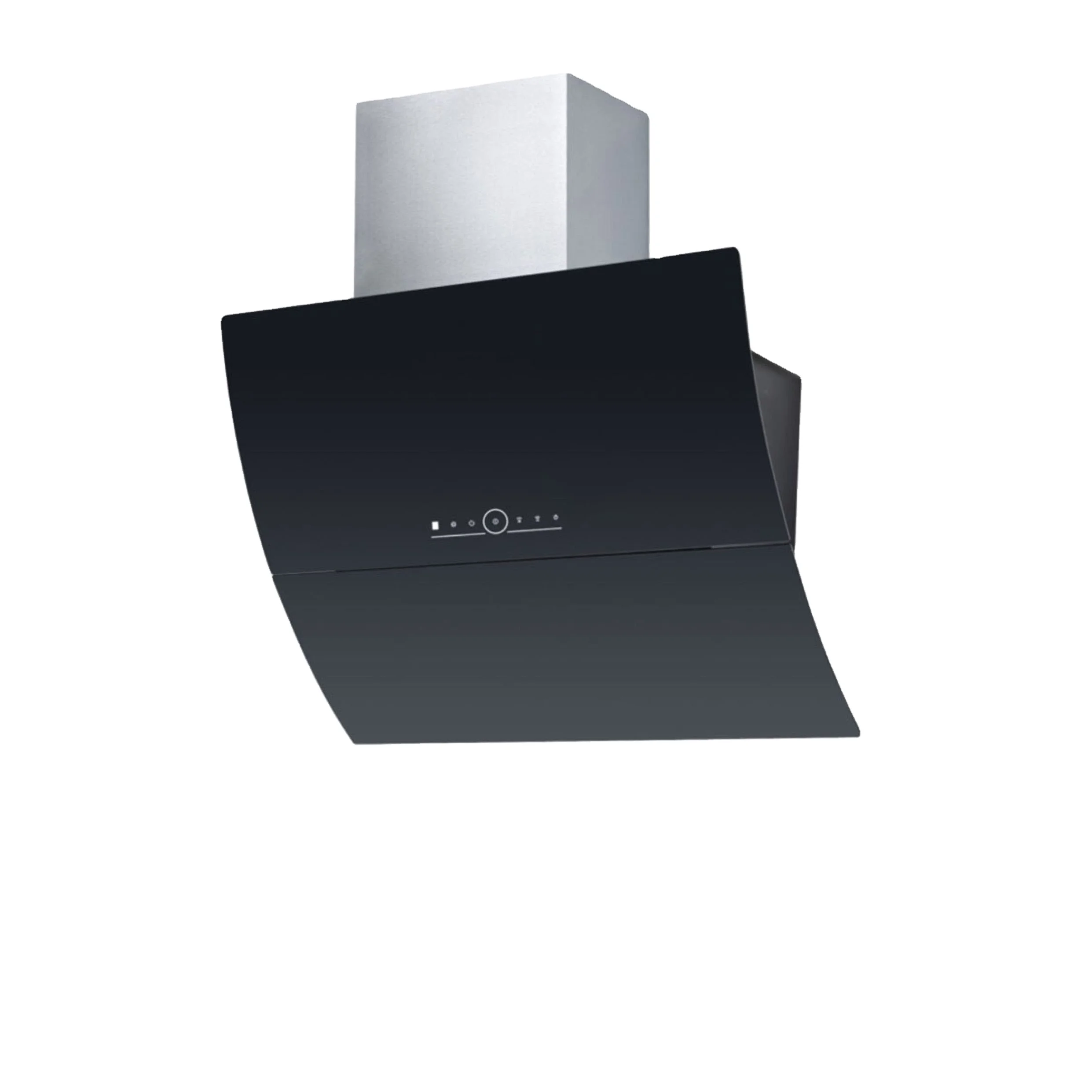 Big Black Kitchen Hood Commercial Side Wall Mounted Range Hood With