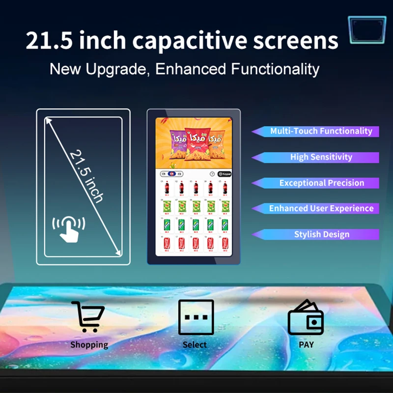 AFEN New Style Vending Machine Cash Payment Keyboard Drinks and Snack Vending Machine