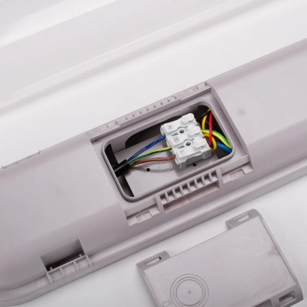 Водонепроницаемая светодиодная паронепроницаемая арматура IP65 для выставочной парковки, 1,2 м, 40 Вт, 4 фута, Подключаемая Светодиодная лампа с тройной защитой