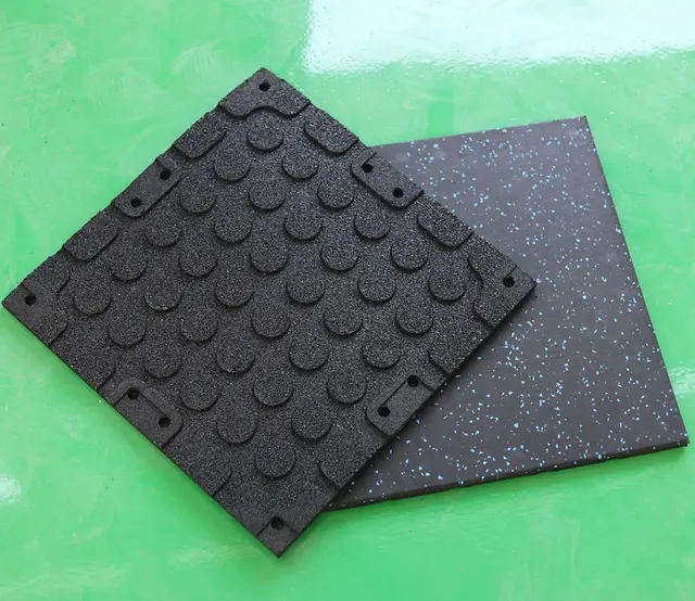 Certificated interlocking  gym floor mats gym floor tiles 10-50 mm thickness rubber floor tile for gym