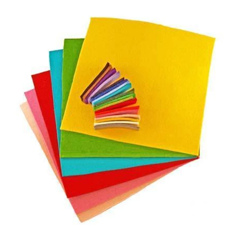 Цветные 1 мм фетровые тканевые листы для поделок своими руками