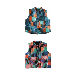 YOEHYAUL Wholesale New Korean Style Warm Waistcoat Vest Jackets Winter Coat for Children Puffer Vest for Kids Boy Jacket Winter