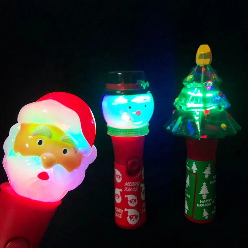 サンタXマスツリー雪だるまクリスマスデコレーションLED点滅虹灯