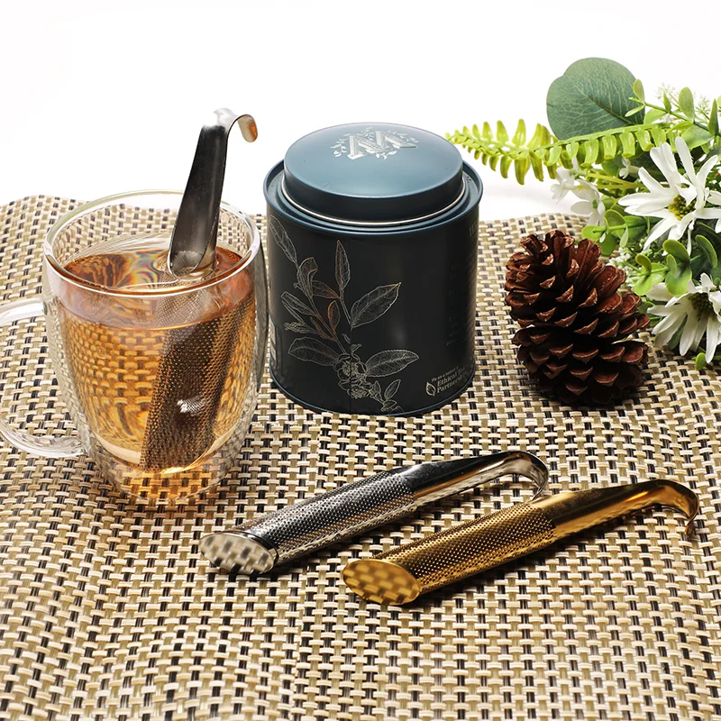 Pipe Tea Strainer Cylindrical Mesh Tea Filter Stainless Steel Unique Tube Tea Stick Infuser