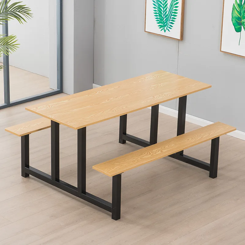 Stainless Steel Products Canteen Dining Table And Chair Combination