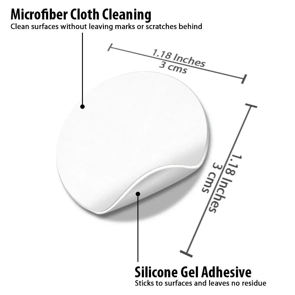 Promotional Self Adhesive Mobile Cell Phone Sticker Custom Microfiber Cloth Mini Sticky Smartphone Screen Cleaner for Iphone