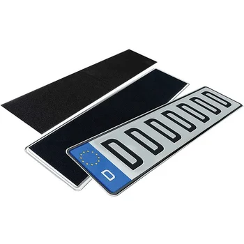 Mounting Adhesive Hook and Loop Pad Car License Plates Number Plate Stickers Car Pate Holder