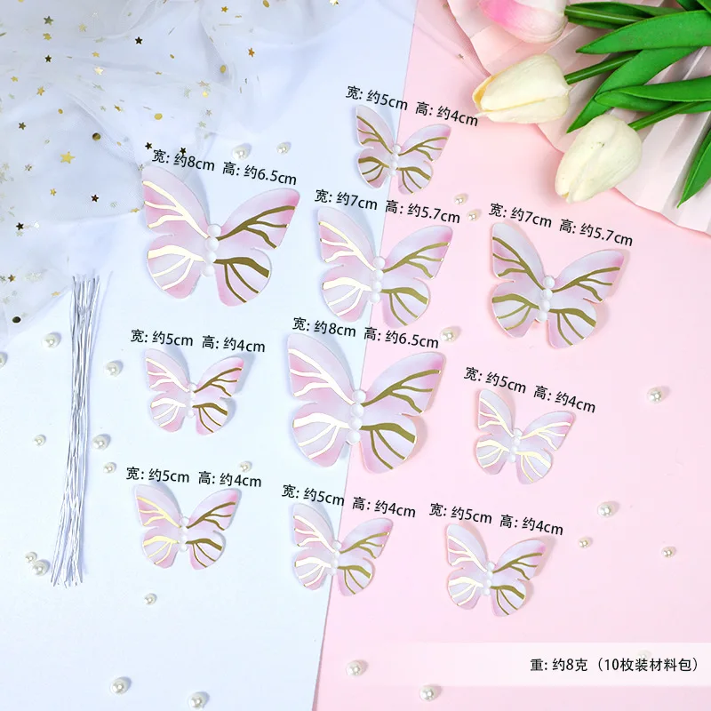 22 peças decorações de bolo de borboleta com toppers de bolo Acrílic feliz  aniversário Para chuveiro do Bebê decoração da festa do aniversário do  casamento (rosa roxo) - China Aniversário Party Decoration