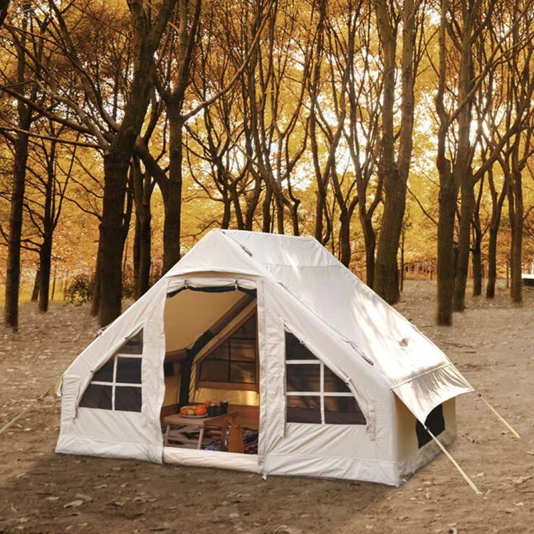 Custom Multi Persons Large Two Room Waterproof Inflatable House Air Tent Outdoor Inflatable Camping Tent