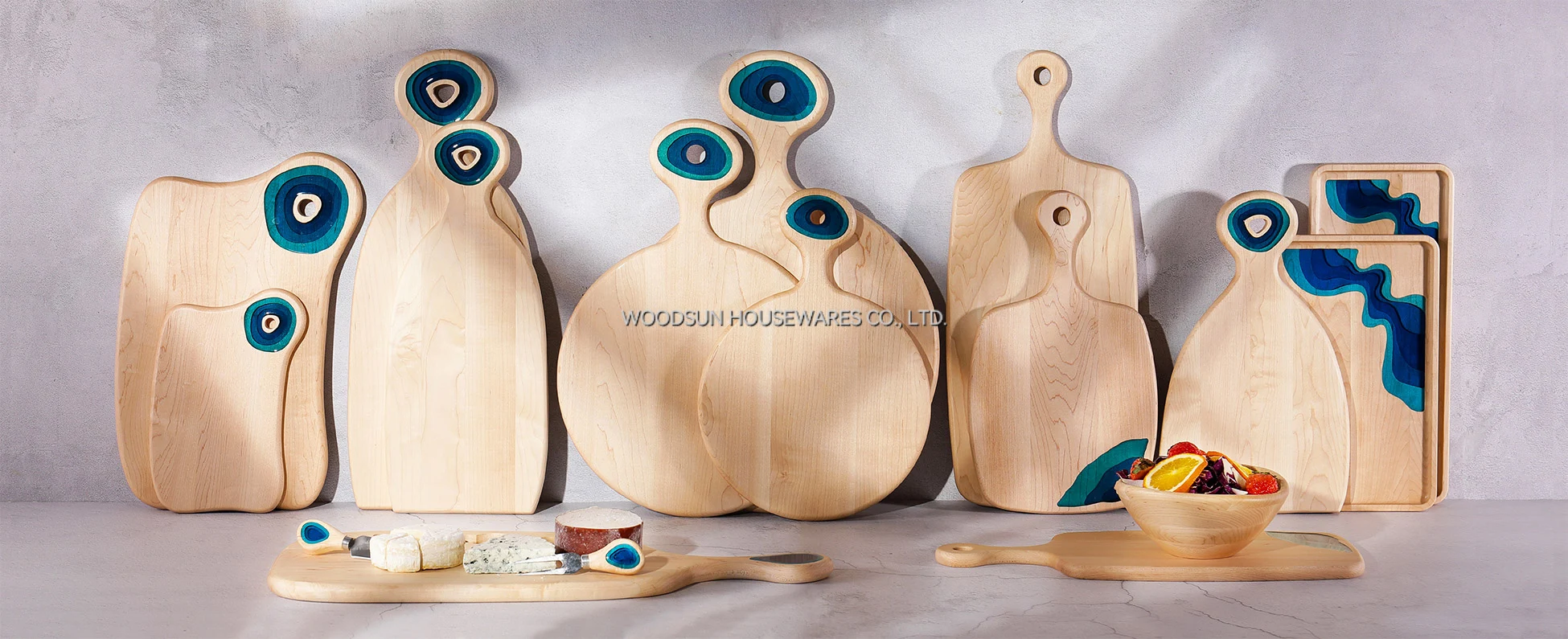 Древесный поднос из твердой кленовой смолы