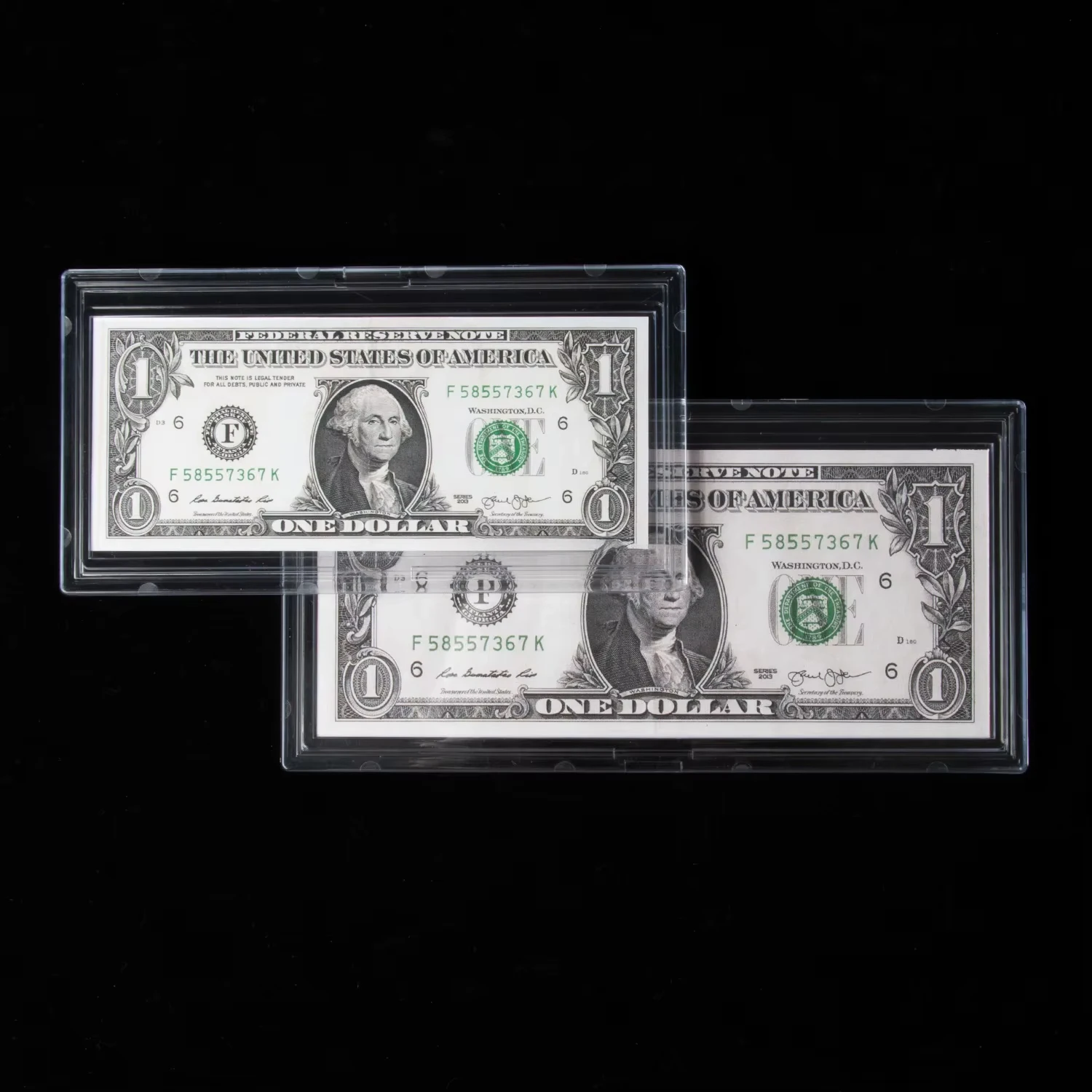 US Currency Paper Money Bill Protector Slab Holder for Large Older Bills Regular Currency Bill Banknote Slab Holder Case
