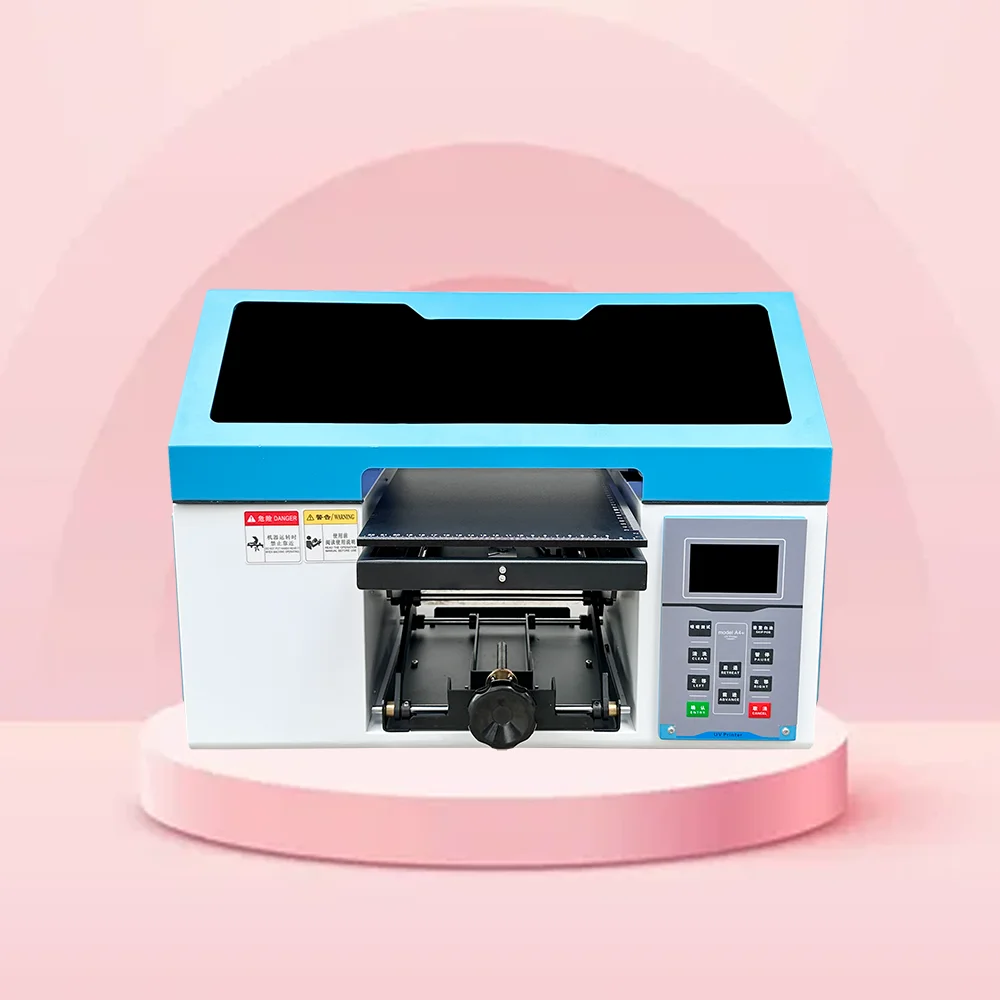 2024 New Digital Desktop Single Head Tx800 Uv Printer 20x30cm A4 Uv Flatbed Printer Phone Cases Sticker Acrylic Glass supplier