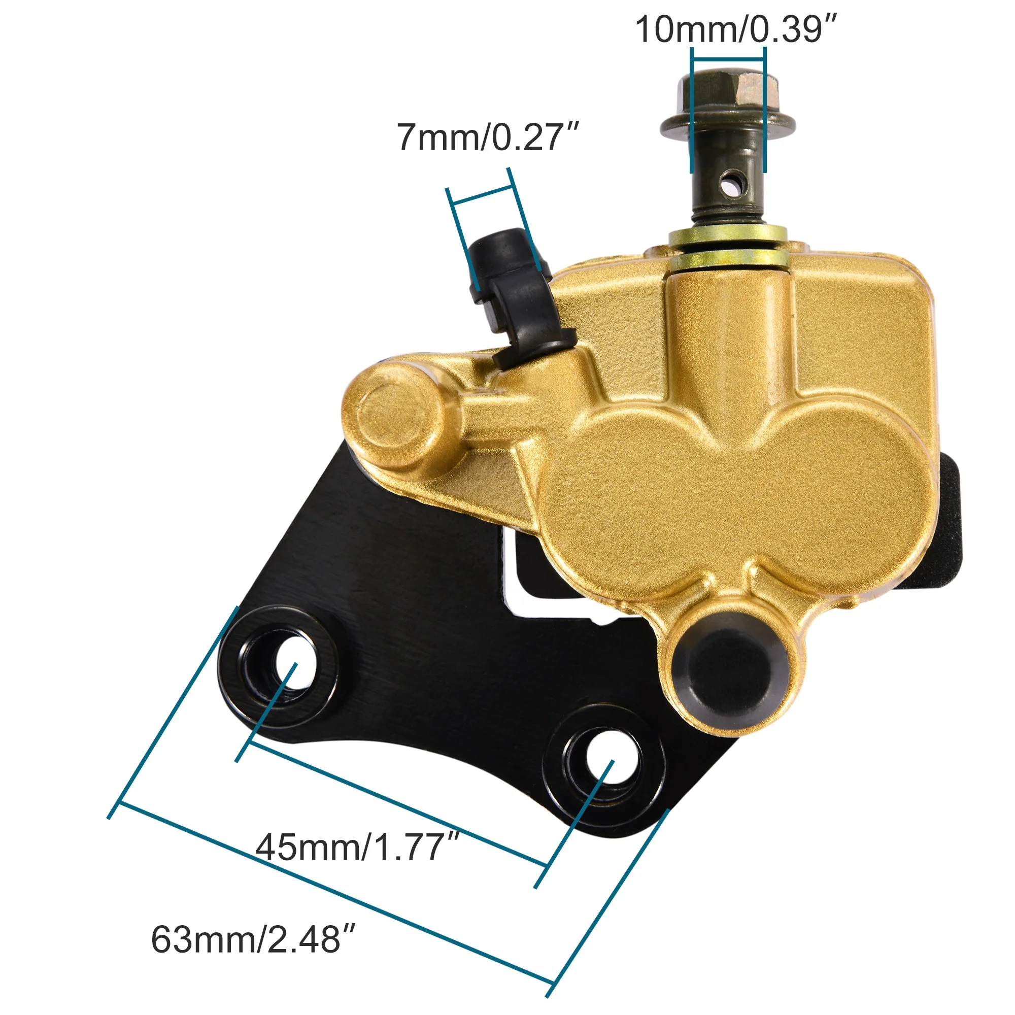 GOOFIT Motorcycle Disc Brake Caliper Replacement For 50cc-150cc Dirt Bikes & Pit Bikes - 60mm Mounting