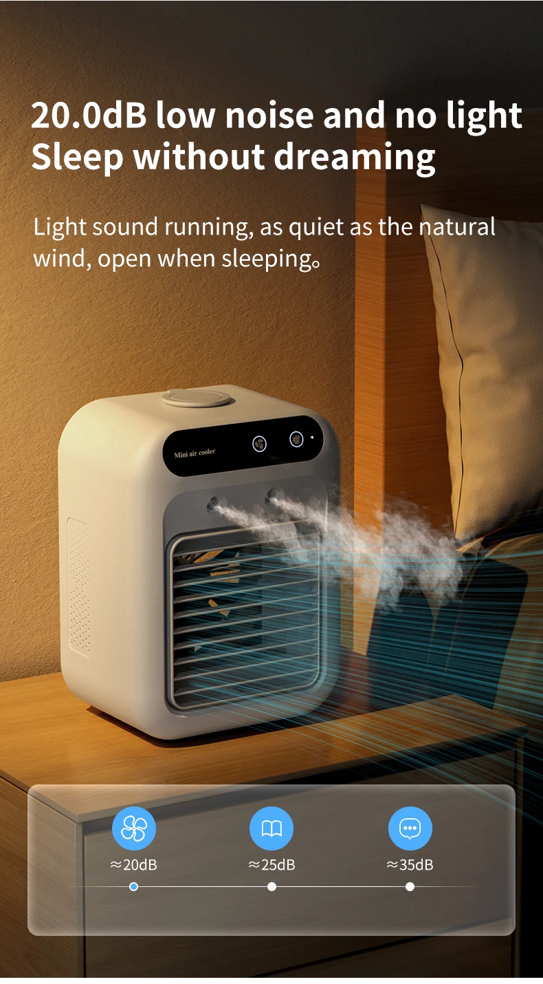 Desk Rechargeable Air Conditioner, Portable, USB - detail 14