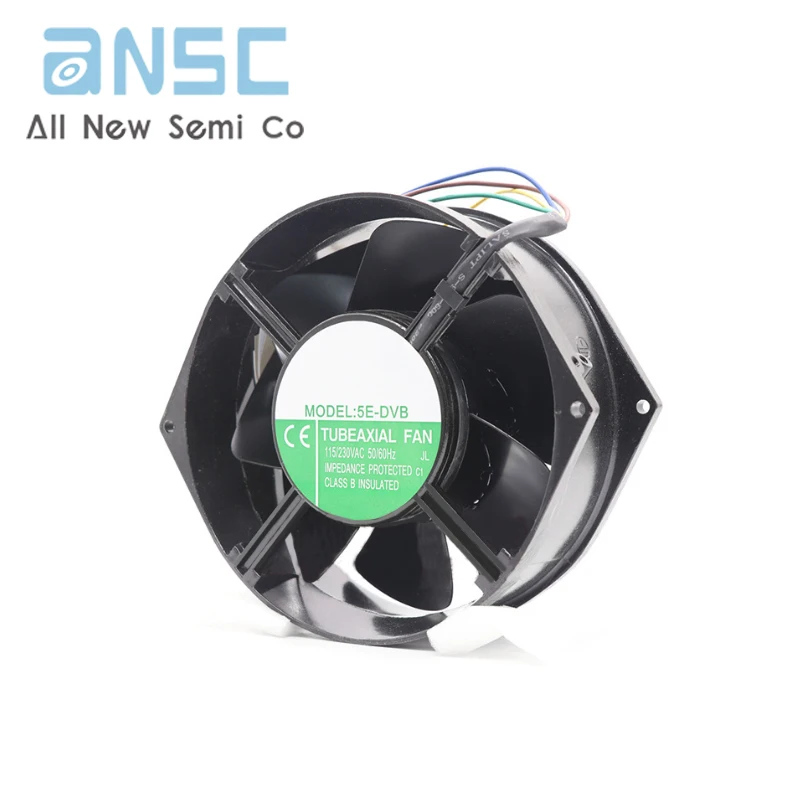 Original Axial flow fan 5E-DVB 115~230VAC 17255 Industrial AC high airflow fan 4-wire dual voltage