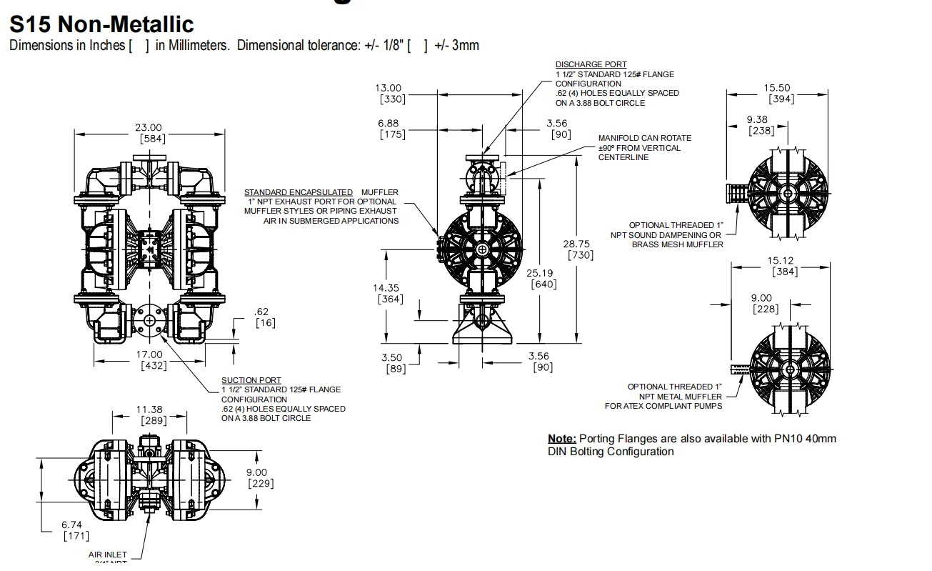  S15 PP  diaphragm pump factory