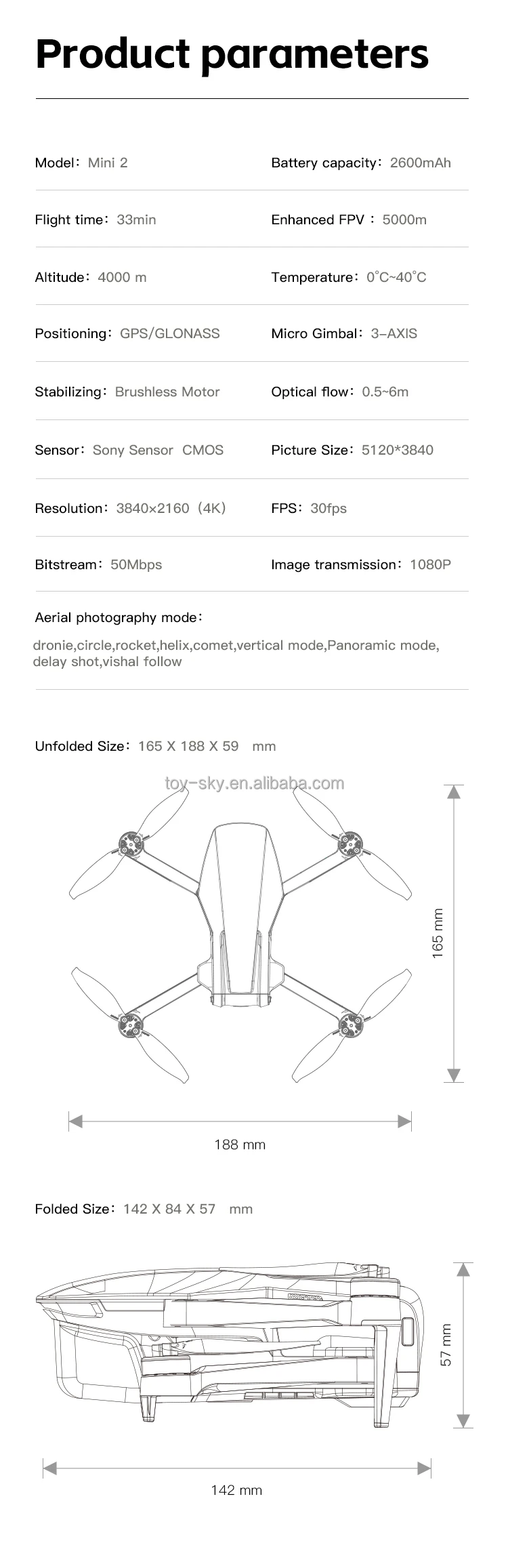 C Fly Faith Mini 2 Brushless Gps Drone 3-axis Gimbal 5km 33mins ...