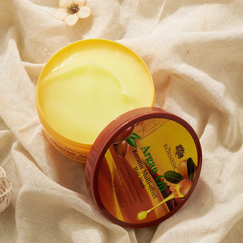 KORMESIC Private Label Organic Anti Hair Fall & Renewal Creamy Hydrating Argan Oil Hair Mask
