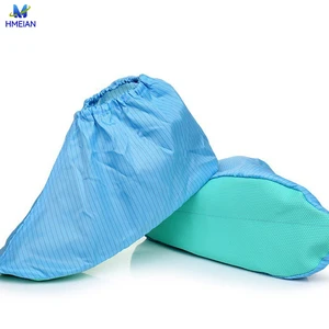 High Quality Custom Water- and Upper Washable and Anti-Slip for Cleanroom Laboratory Blue ESD/Antistatic Shoe Covers