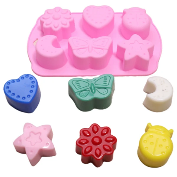 Various Color Silicone Rubber Pizza Cake Ice Block Mold for Home