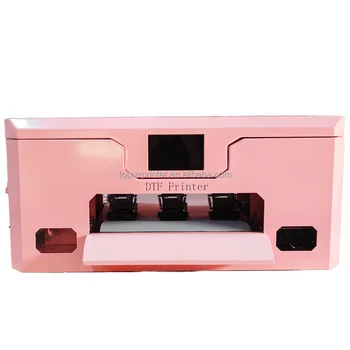 Topuv 2024 Pink Digital A3 DTF Printer XP600 Pet Film 13Inch Dtf Printer With Pink Oven For Any Textile