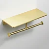 Brushed copper gold double tissue holder [26cm]