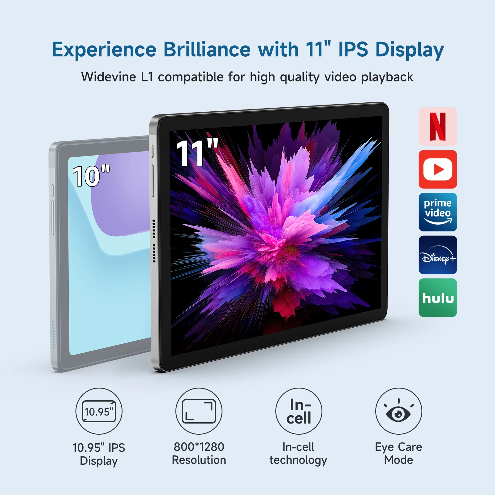 ALLDOCUBE Android 14 IPlay 60 Lite 11 Inch Tablet 1280X800 HD