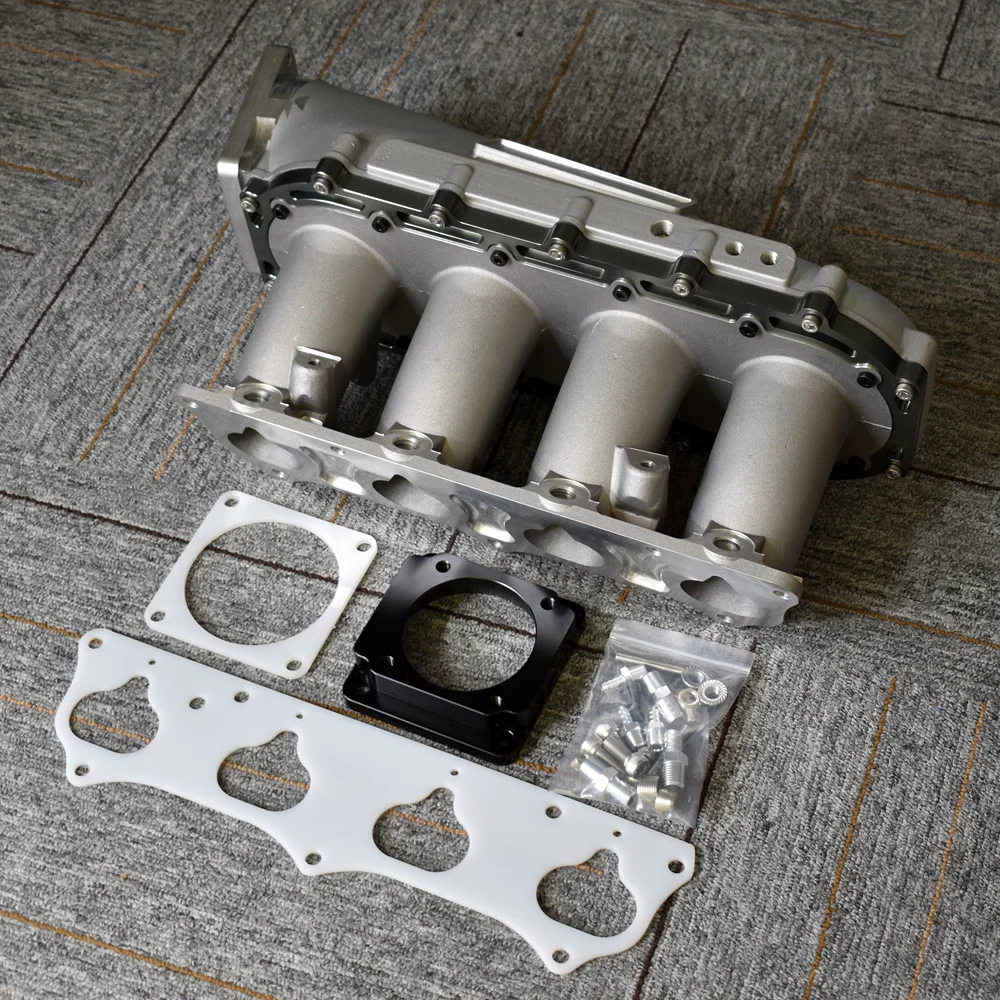 Race 90MM Throttle Body K20 K24 Engine Intake Manifold For Honda Civic 2002-2005 Coupe SI Rsx K