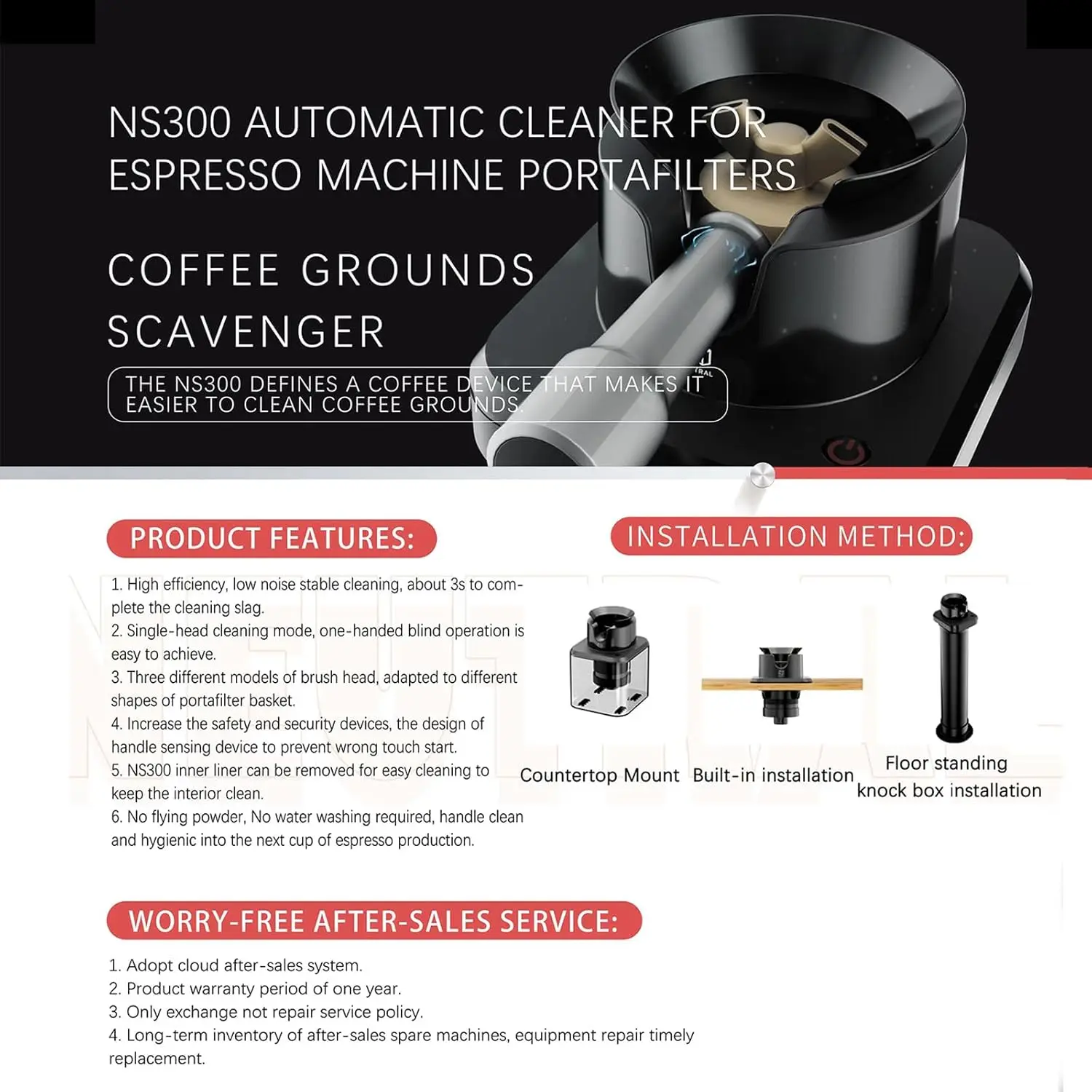 Automatic Coffee Grounds Cleaning Machine Portafilter Cleaning Machine-knock Box Espresso Coffee Espresso Machine Accessories details