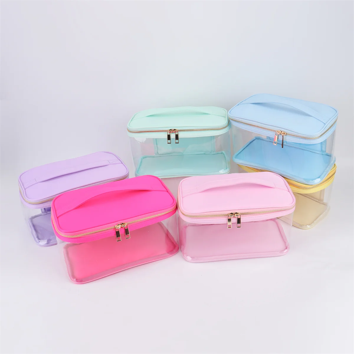 Bolsas de cosméticos transparentes de PVC impermeables