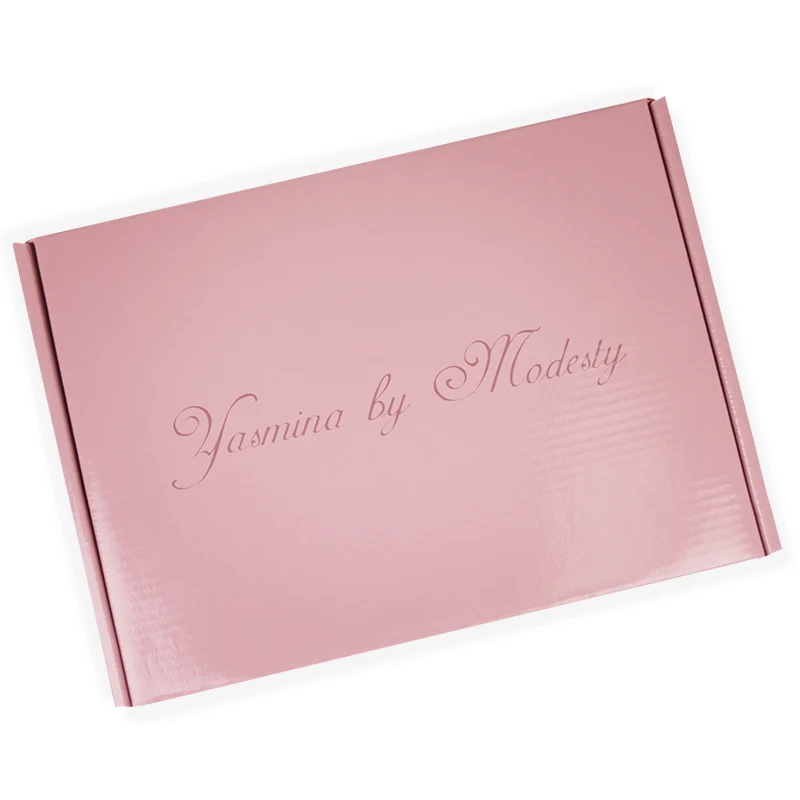 Custom Printing Pink Product Gift Corrugated Wrap Packaging Mailer Shipping Paper Boxes