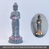Standing Buddha-light blue