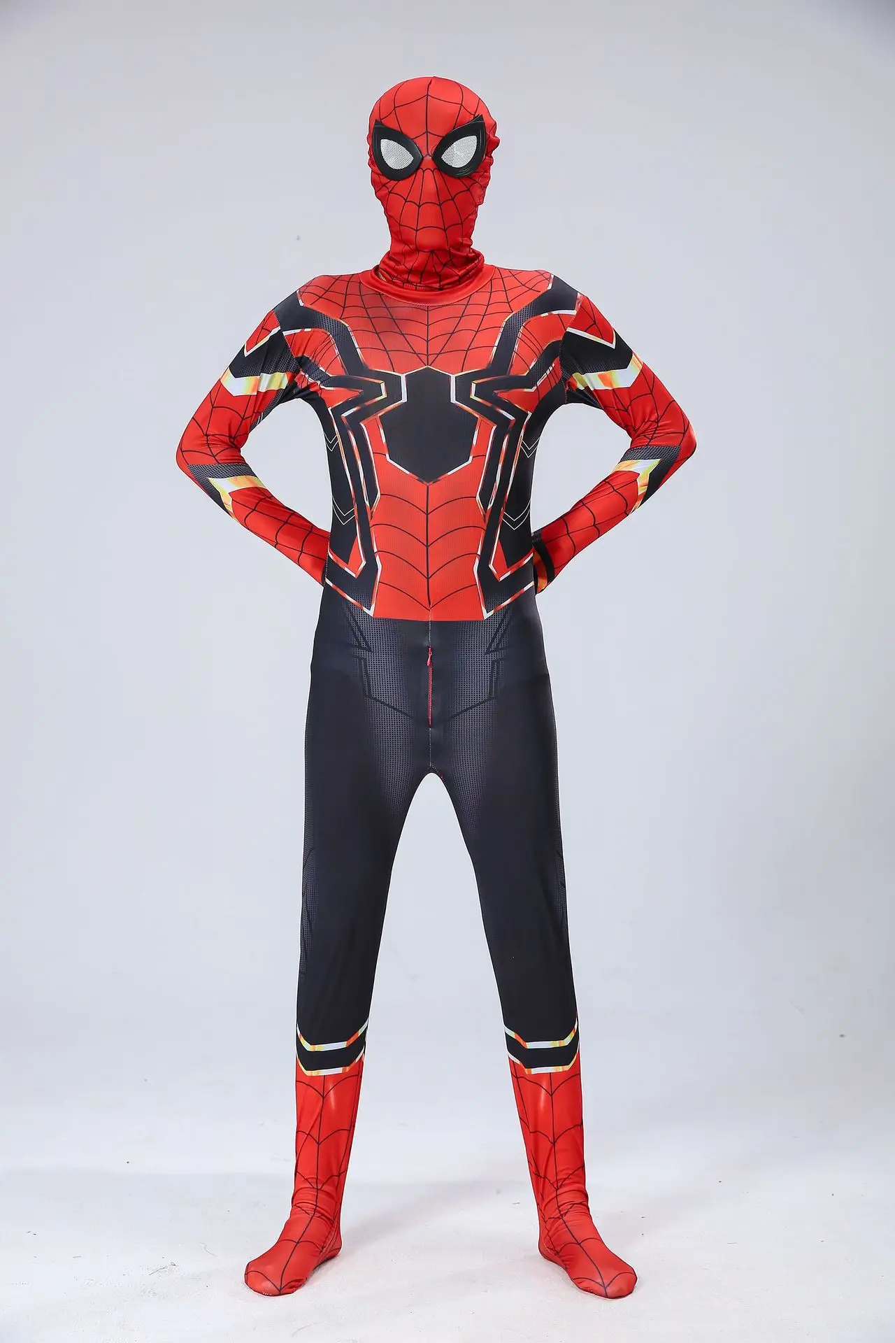 Traje Tema Longe De Casa Traje Superhero Zentai Suit Spider Man Cosplay  Para Masculino Feminino Macacão Bodysuit Trajes De Festa De Carnaval  220914H De $137,32