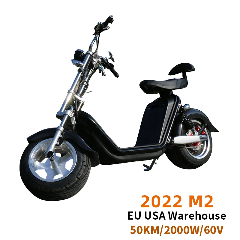 Dogebos Powerful 2000W60V40Ah Removable Lithium Battery Two Wheel Electric Scooter for Adult