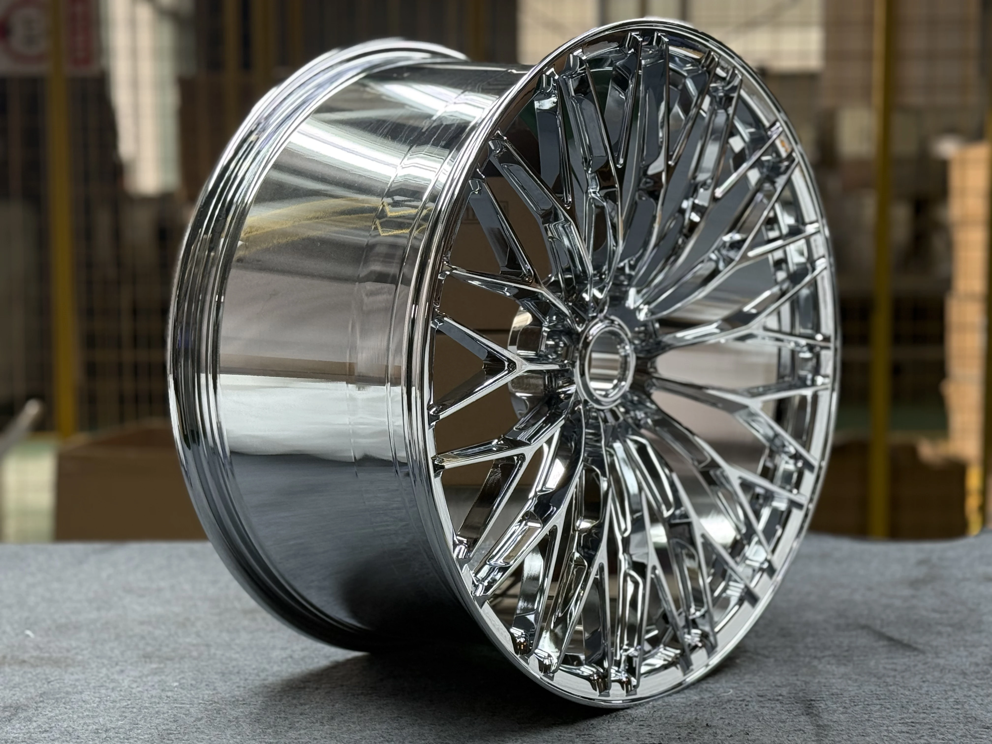 XINLAI Custom Deep Concave Chrome Plating 1 Piece 5x112/114.3/120 19-22Inch Forged Alloy Racing Deep Concave Car Wheel for BMW - Image 4