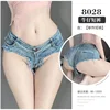 8028 pantaloncini di jeans blu