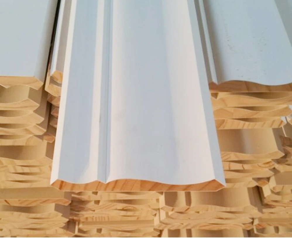 Primed MDF Moulding MDF Baseboard for Wall Corner Decoration
