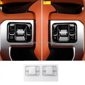 SHUOZHONGXIANG Applicable Jetour Vertical Horizontal G700 Steering Wheel Glue Drop Transparent Metal Button Patch Interior