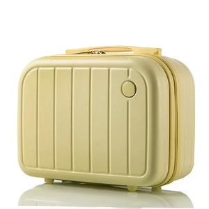 High Quality Women's Floral Letter Beauty Makeup Case Fashionable ABS Silk PC Portable Business Travel Organizer Zipper Cosmetic