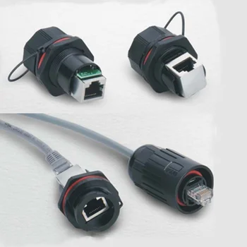 ELEWIND RJ45F series metal Connector Cable High Performance Diameter 5-7mm Copper Material for Power LED Grade Metal Connectors