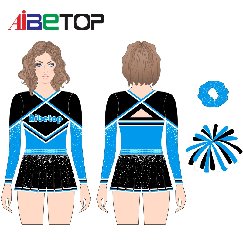 OEM Wholesale  Custom Comfortable Competition Cheerleading Uniform Design Your Own Cheerleader Uniforms