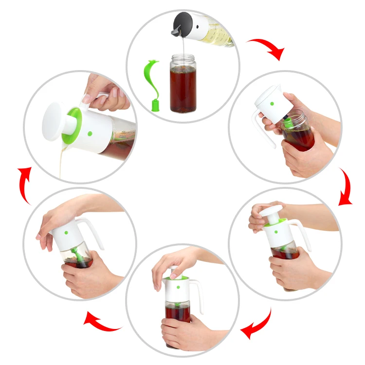 Бутылка для заправки салата ручной работы миксер блендер бутылка масло и уксус Заправка шейкер