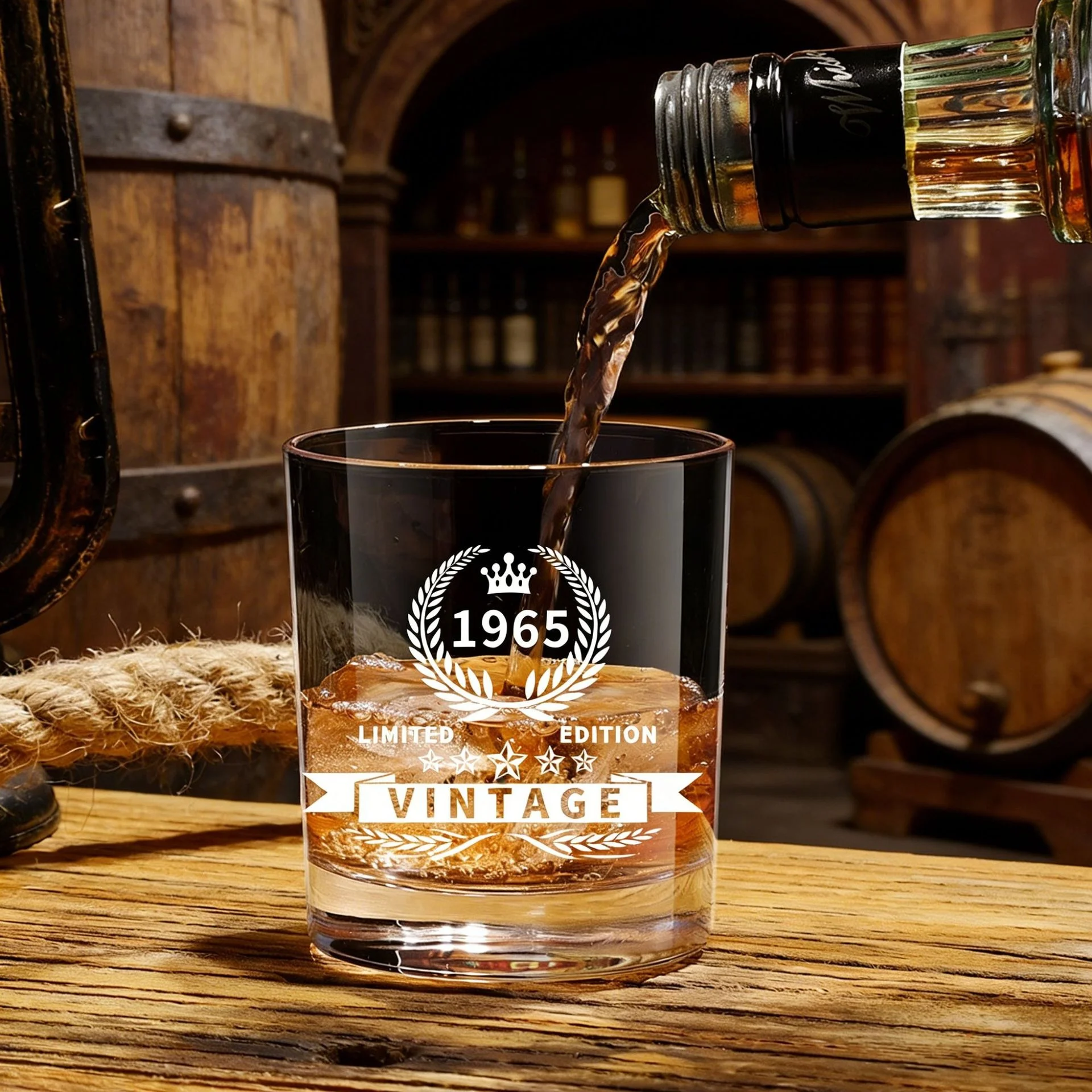 ‘s Best-selling Whiskey Glass Handmade Transparent Liquor Cup Customizable for Father’s Day Gift preview 4